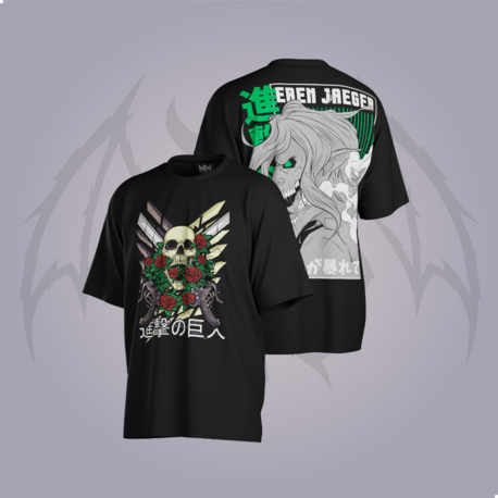 Attack on Titan Eren Jaeger Oversize Unisex T-Shirt