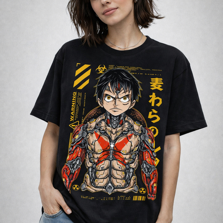 One Piece Mecha Monkey D. Luffy Oversize Unisex T-Shirt