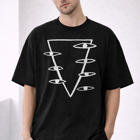 Punpun Triangle Oversize Unisex T-Shirt 