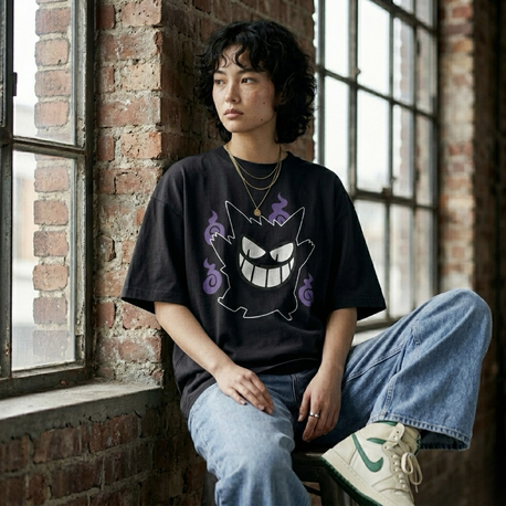 Gengar Pokemon Oversize Unisex T-Shirt