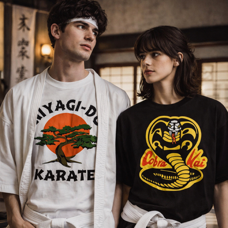 Karate Kid Miyagi Do VS Cobra Kai Logo Oversize Unisex T-Shirt