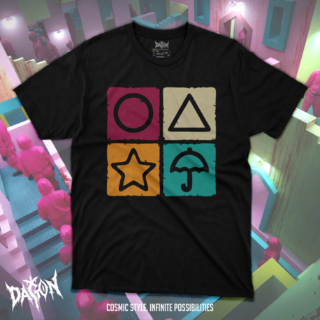 Squid Game Dalgona Candy Oversize Unisex T-Shirt