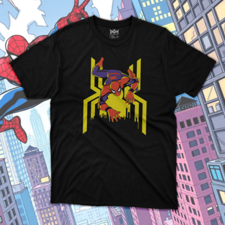 Spiderman Wall DA-010 Oversize Unisex T-Shirt