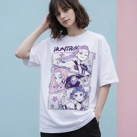 K-Pop Demon Hunters Huntrix Oversize Unisex T-Shirt