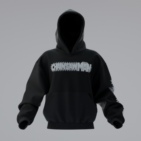 Chainsaw Man Oversize Unisex Hoodie Kapüşonlu Sweatshirt