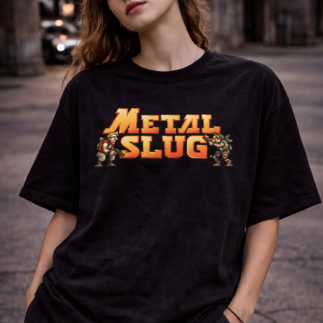 Metal Slug Logo Oversize Unisex T-Shirt