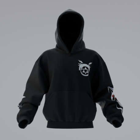 Fullmetal Alchemist Oversize Unisex Hoodie Kapüşonlu Sweatshirt