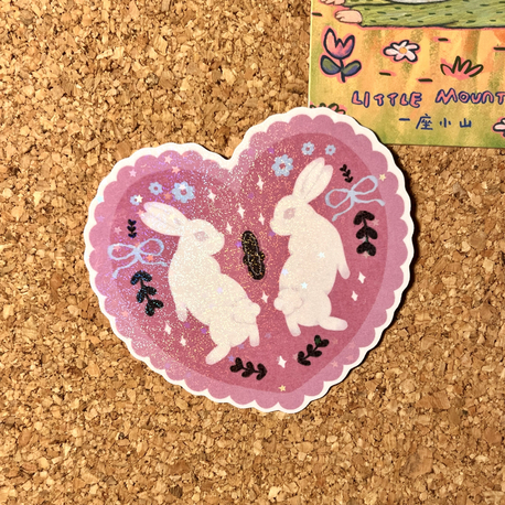 Hologramlı Tavşan Sticker