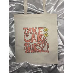 047 Take Care Yoursalfe Baskılı Bez Çanta 