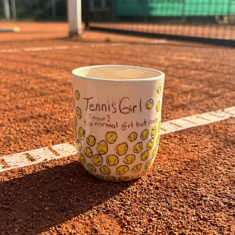 Tennis Girl Double Espresso Cup 1 adet
