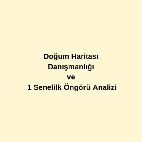 Doğum Haritası Analizi ve  Rektifikasyon