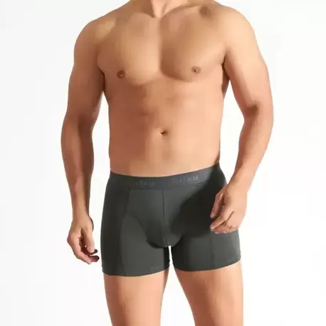 Tutku Erkek Elastan Boxer – Koyu Yeşil | 6’lı Premium Konfor Seti