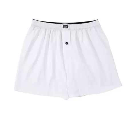 Tutku Erkek Penye Düz Boxer – Beyaz | 6’lı %100 Pamuk Konfor Seti