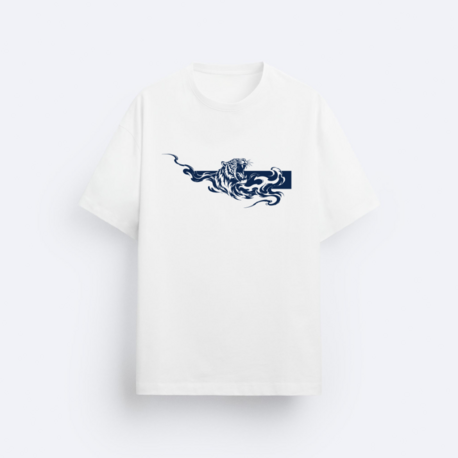 Dark Passage SOUL of Tiger T-Shirt Beyaz 