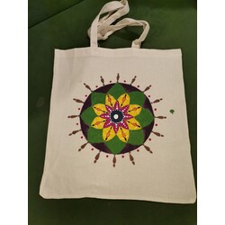 El Boyama Mandala Heybe Çanta 