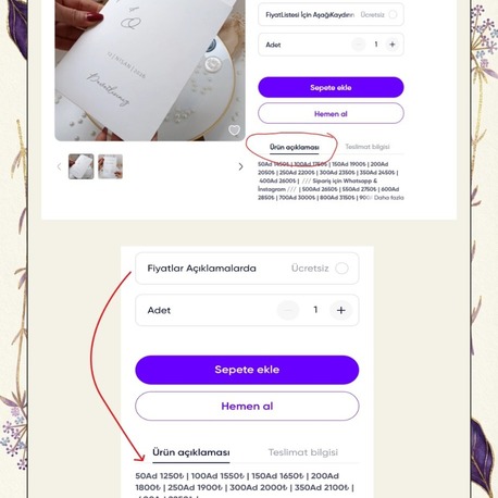 FİYAT LİSTESİ - BİLGİLENDİRME