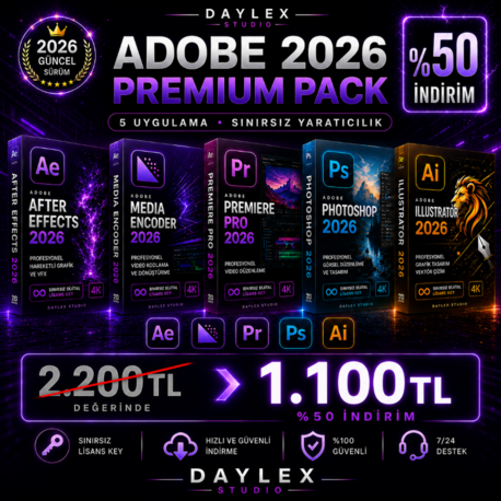 Adobe 2026 Premium Pack Sınırsız