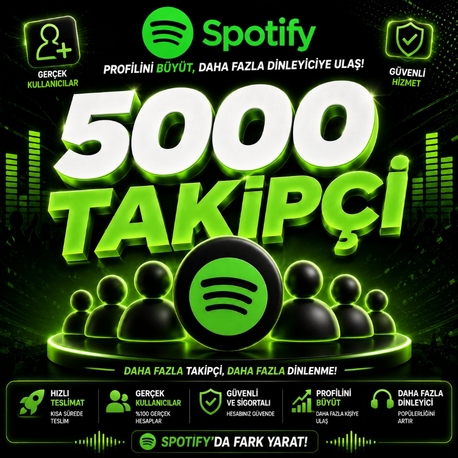 Spotify 5000 Takipçi 
