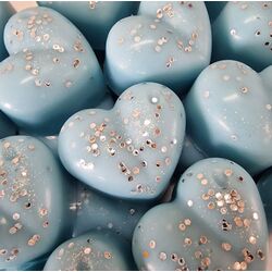 Tatlı Kalpler 12' li Set 180 Gram Lüks El Yapımı Soya Wax Melts Buhurdanlık Mumu