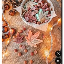 Yaprak 2 Model 11' Li Set 70 Gram Lüks El Yapımı Soya Wax Melts Buhurdanlık Mumu