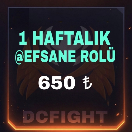 SUNUCU İÇİ 1 HAFTALIK EFSANE ROL