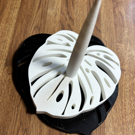 Monstera Temalı Örgü İpi Çarkı