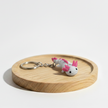 Hareketli Axolotl Anahtarlık
