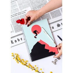 Spiralli Defter – Çizgili Çizgisiz Defter - 100 Yaprak – Metal Telli Defter – Renkli Defter
