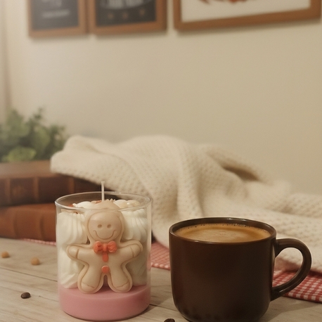 Gingerbread Man Pink