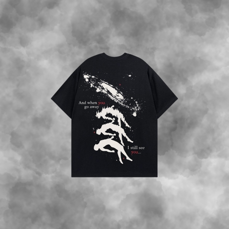 HUMAN-Arka Ve Ön Baskılı Unisex Premium Tişört 