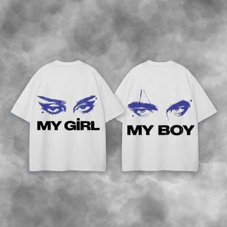 MYGIRL&MYBOY-Unisex Premium Çift Tişörtü