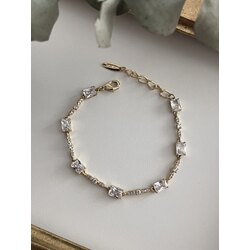 Xuping 14K Baget Su Yolu Bileklik