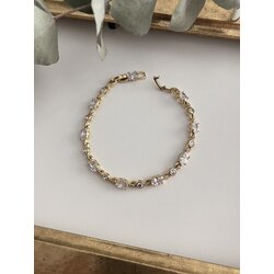 Xuping 14K Oval Su Yolu Bileklik