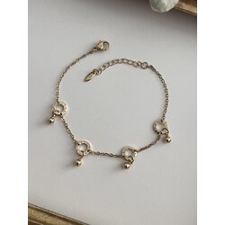 Xuping 14K Romen Rakam Toplu Bileklik