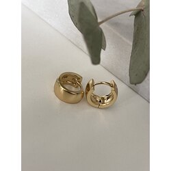 Xuping 14K Mini Kalın Halka Küpe