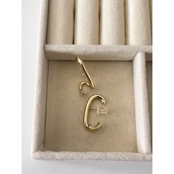 Xuping Tek Taş 14K Bella Küpe