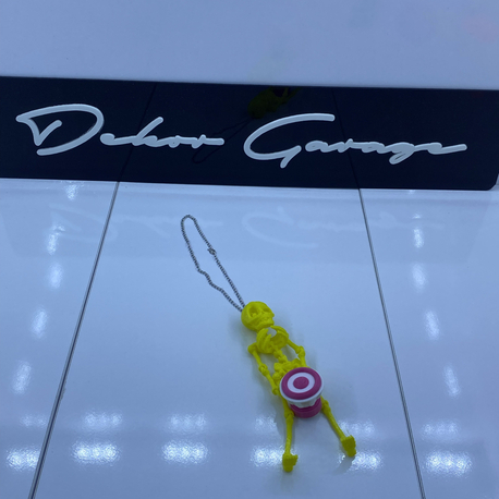 İskelet Ayna Süsü Bass Tutan Model Sarı