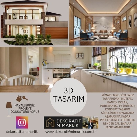 3D İç Mekân Tasarım Hizmeti – Profesyonel 3ds Max 2025 Render BASIC PAKET