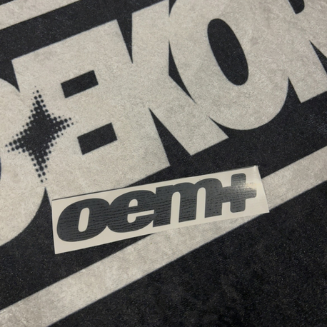 OEM+ Siyah Sticker