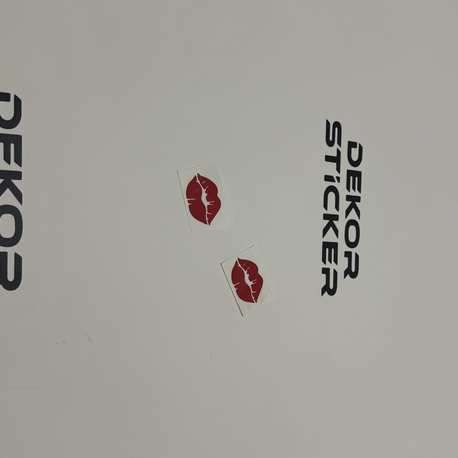 Plaka için dekor Sticker (2 adet)