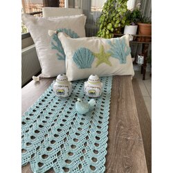 Bodrum kırlent runner set