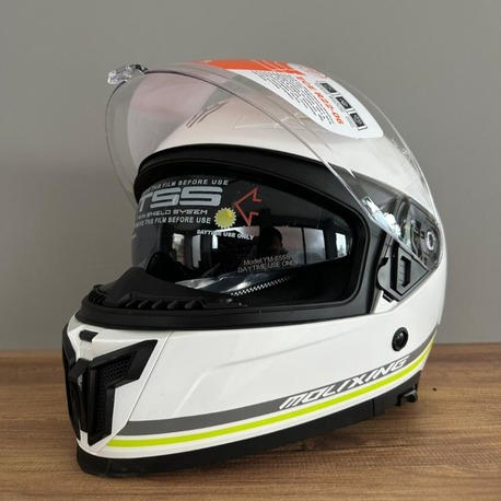 MOLIXING İÇİNDEN VİZÖRLÜ KASK BEYAZ