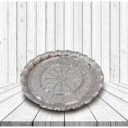 Otantik Gümüş Kaplama Tepsi