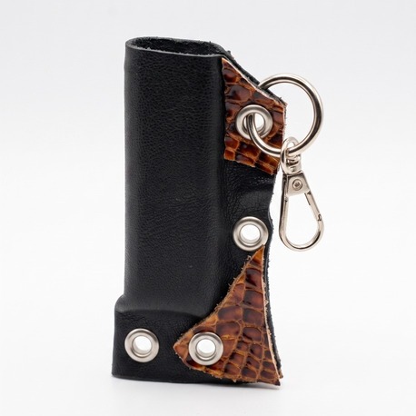 Croco Detailed Leather Lighter Case