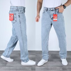Yıkamalı Baggy kot pantolon 