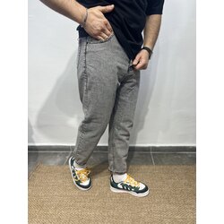 Gri yüksek bel boyfrend pantolon