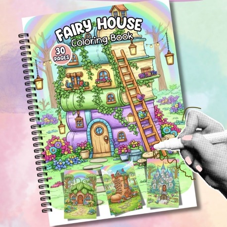 Fairy House BOYAMA KİTABI (A410)