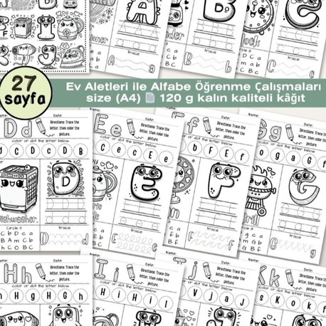 Ev Aletleri ile Alfabe Öğrenme Çalışmaları (OK12)
