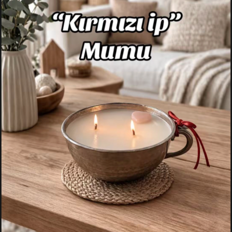 Kırmızı ip mumu 