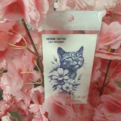 sonradan kararan geçici kedi desen dövme